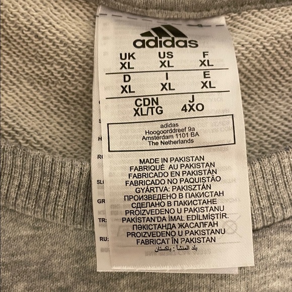 Adidas Women's Crewneck Sweater in Gray and Black - Picture 3 of 3